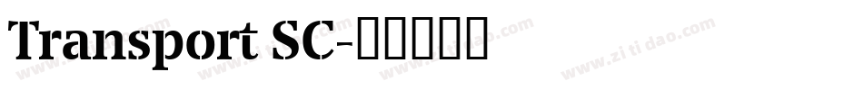 Transport SC字体转换